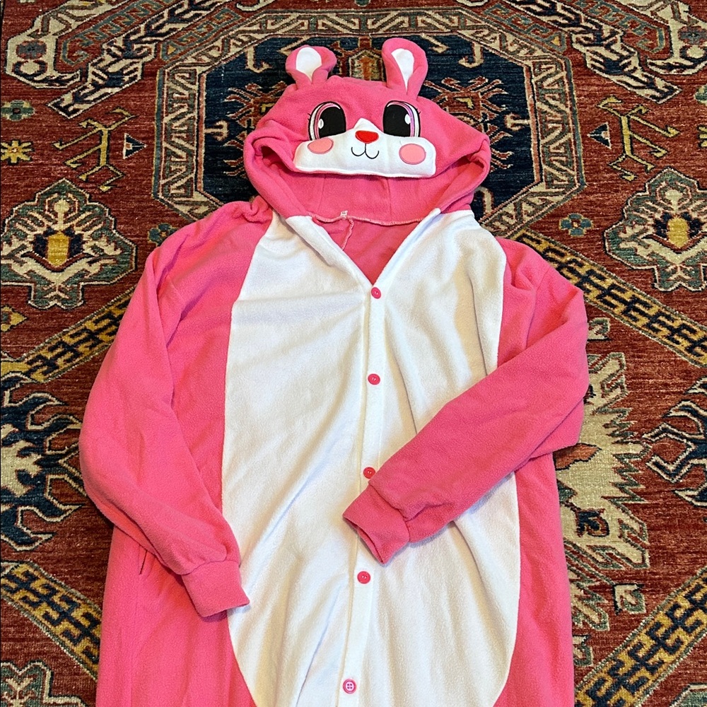 A Christmas Story Bunny Rabbit Onesie Adult XL Halloween Costume Great Condition